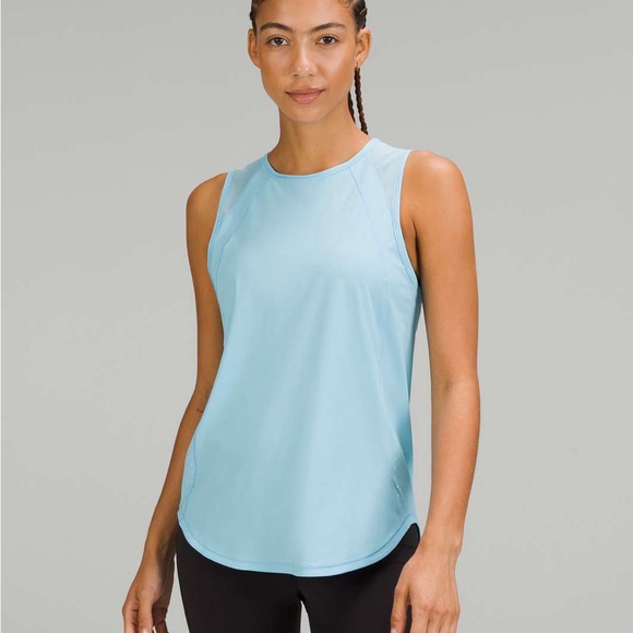 lululemon athletica Tops - Lululemon sculpt tank top in blue chill light blue color fits size M 6/8